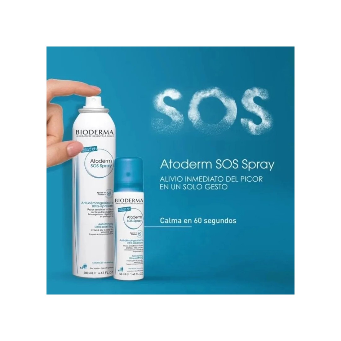 Bioderma Atoderm SOS Spray 50 Ml tamaños