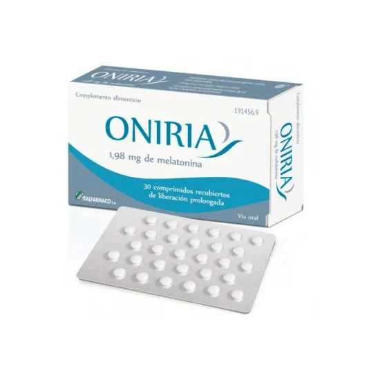 Oniria 1,98mg Melatonina 30 Cápsulas