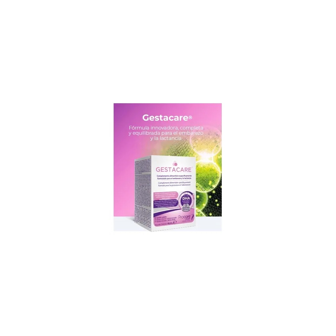 GESTACARE 60 Cápsulas | Fertilidad Mujer | Comprar online | Masparafarmacia