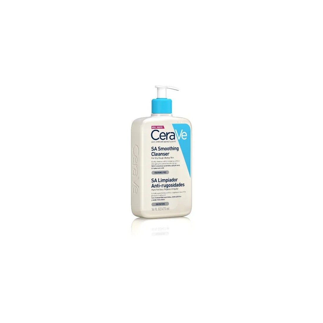 Cerave SA Limpiador Anti-rugosidades 473 Ml canto