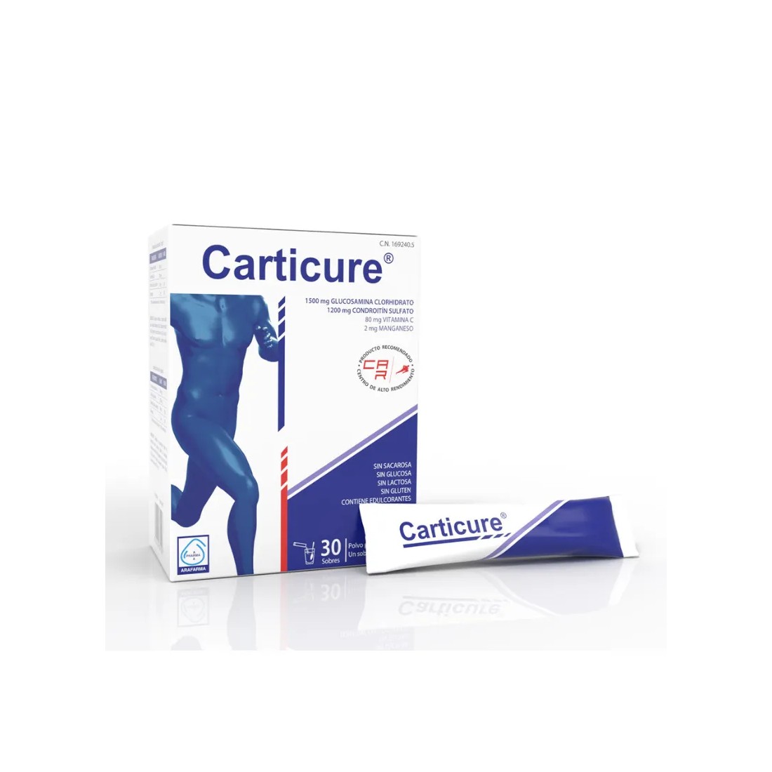 Carticure envase y sobre