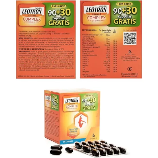 Leotron Complex 90 Cápsulas + 30 Gratis propiedades