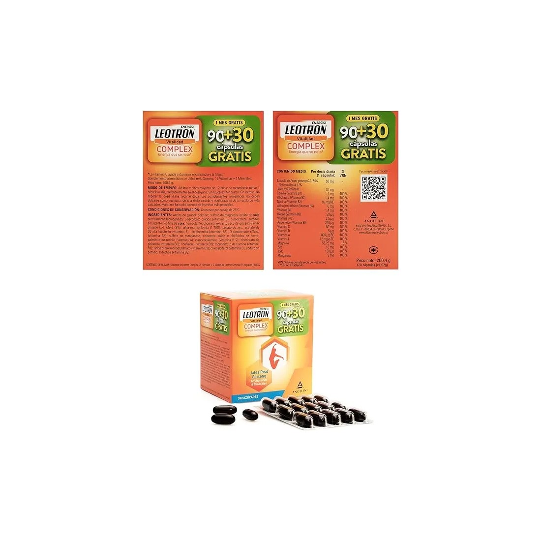 Leotron Complex 90 Cápsulas + 30 Gratis propiedades