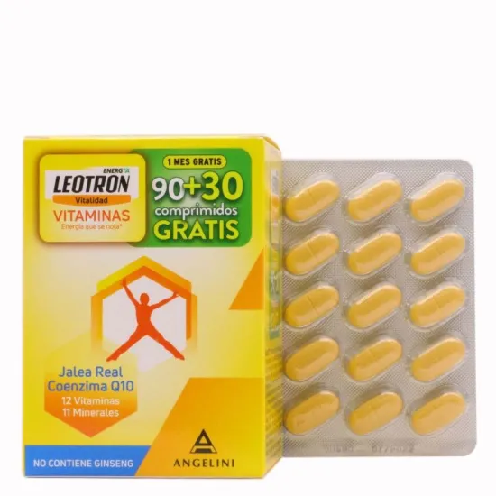 Leotron Vitaminas 90 Cápsulas + 30 Gratis blister