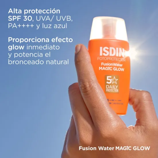 Isdin Fusion Water Magic Glow SPF30 50 Ml propiedades