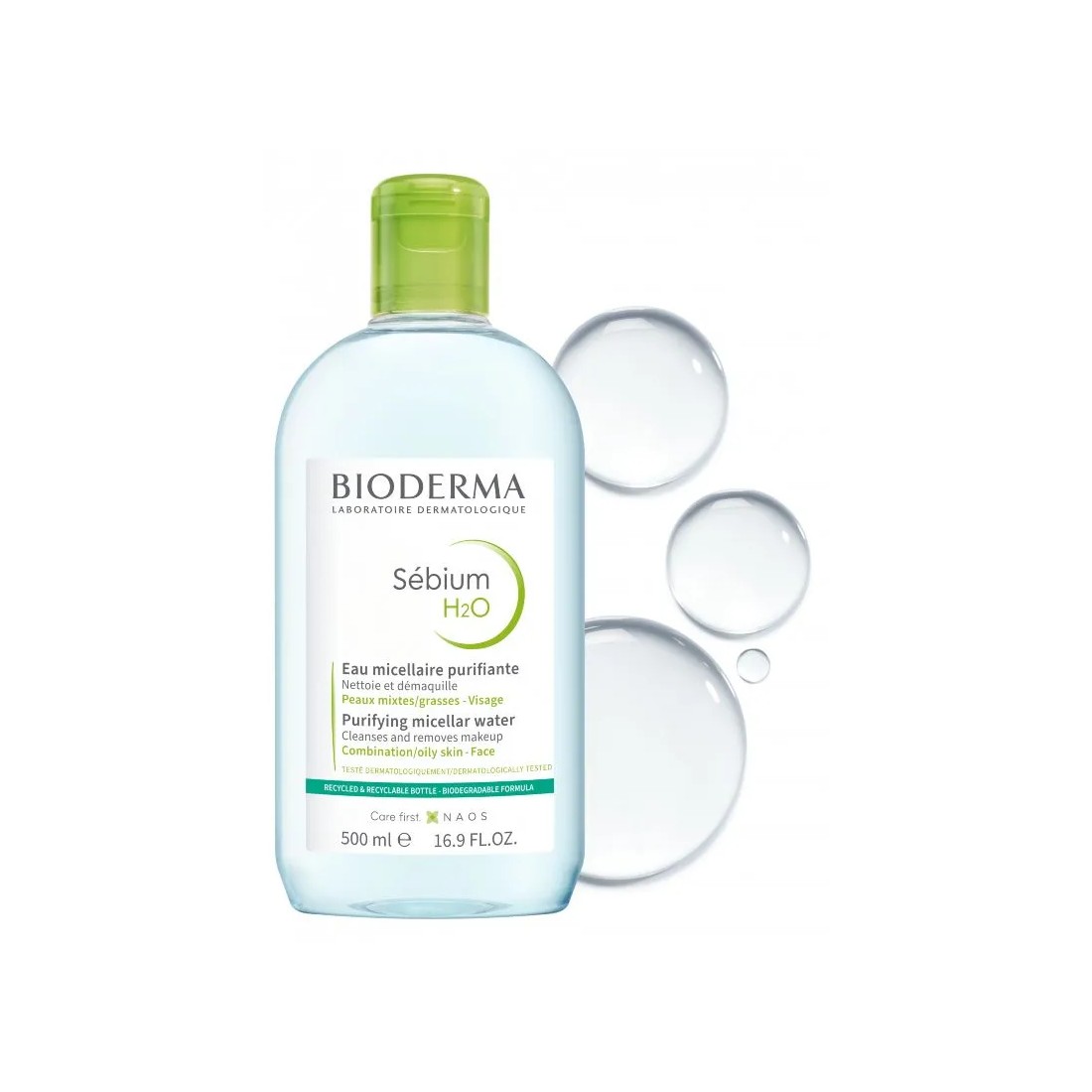 Bioderma Sebium H20 Solucion Micelar Pieles Mixtas O Grasas 500 Ml