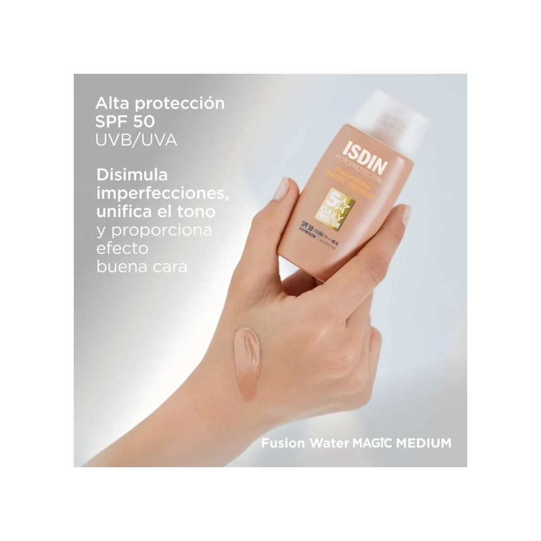 Isdin Fusion Water Magic Color Medium SPF50+ 50 Ml