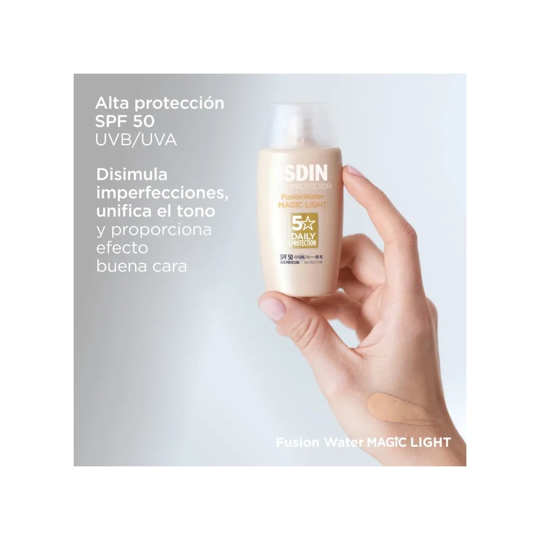 Isdin Fusion Water Magic Color Light SPF50+ 50 Ml
