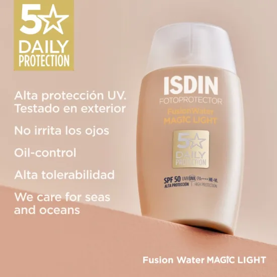 Isdin Fusion Water Magic Color Light SPF50+ 50 Ml