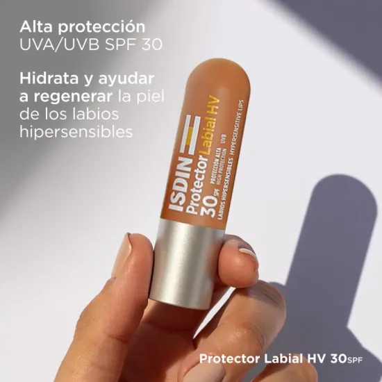 Isdin Protector Labial HV SPF30 4 gr beneficios