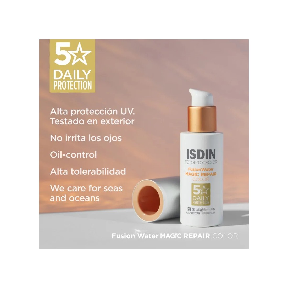 Isdin Fotoultra Age Repair Color Fusion Water Spf50 caracteristicas