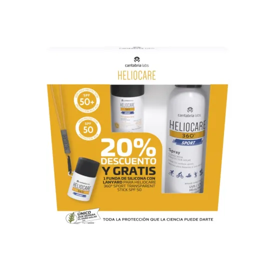 Heliocare 360° Pack Sport Stick SPF50+ 25 Gr + Sport Spray SPF50 100 ml