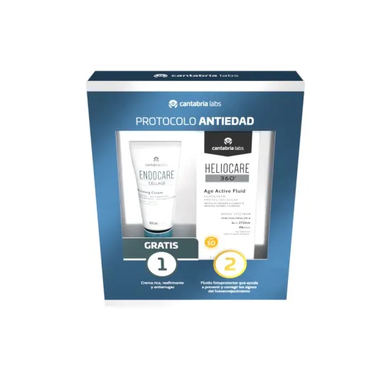 Pack REGALO Heliocare 360° Age Active Fluid SPF50 + Firming Cream Gratis