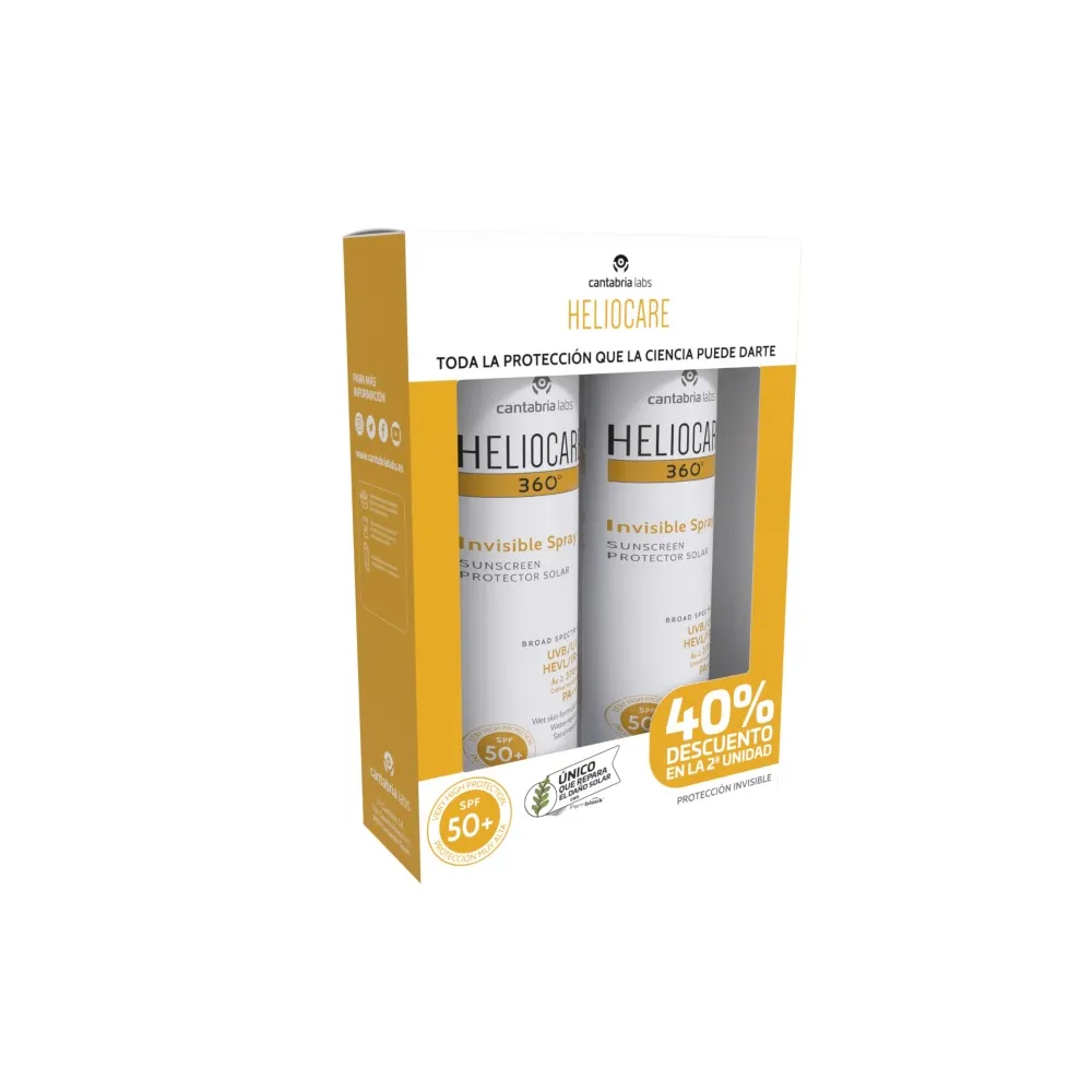 Heliocare 360º Duplo Invisible Spray SFP50+ 2x200 Ml