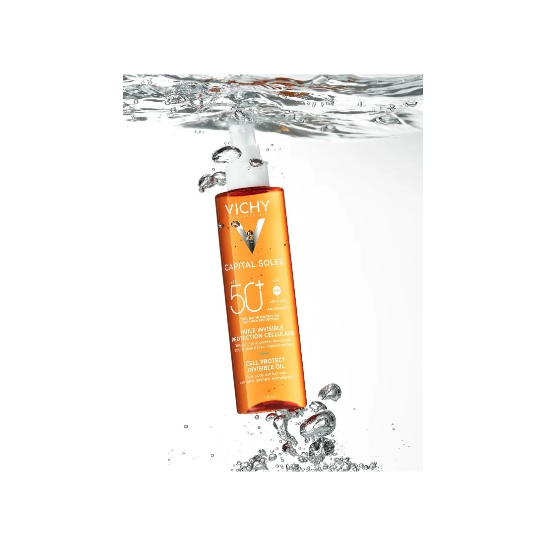 MasParafarmacia: Vichy Capital Soleil Aceite Invisible Cell Protect SPF50+ 200 ml