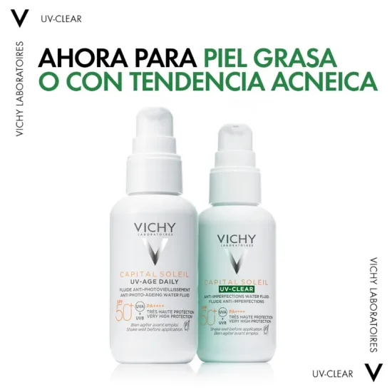 Vichy Capital Soleil UV-Clear SPF50+ 40 ml tipo de piel