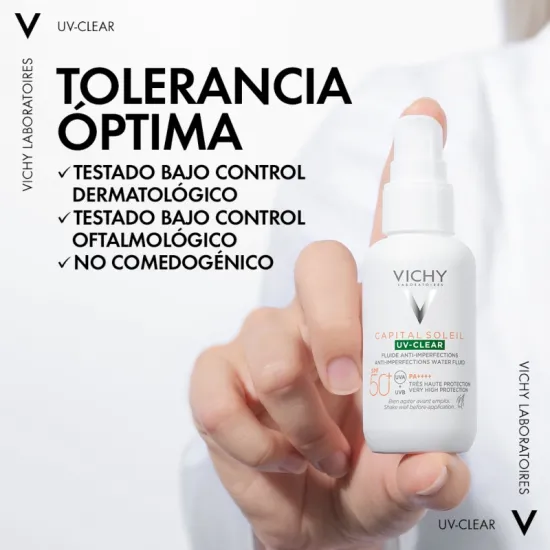 Vichy Capital Soleil UV-Clear SPF50+ 40 ml beneficios
