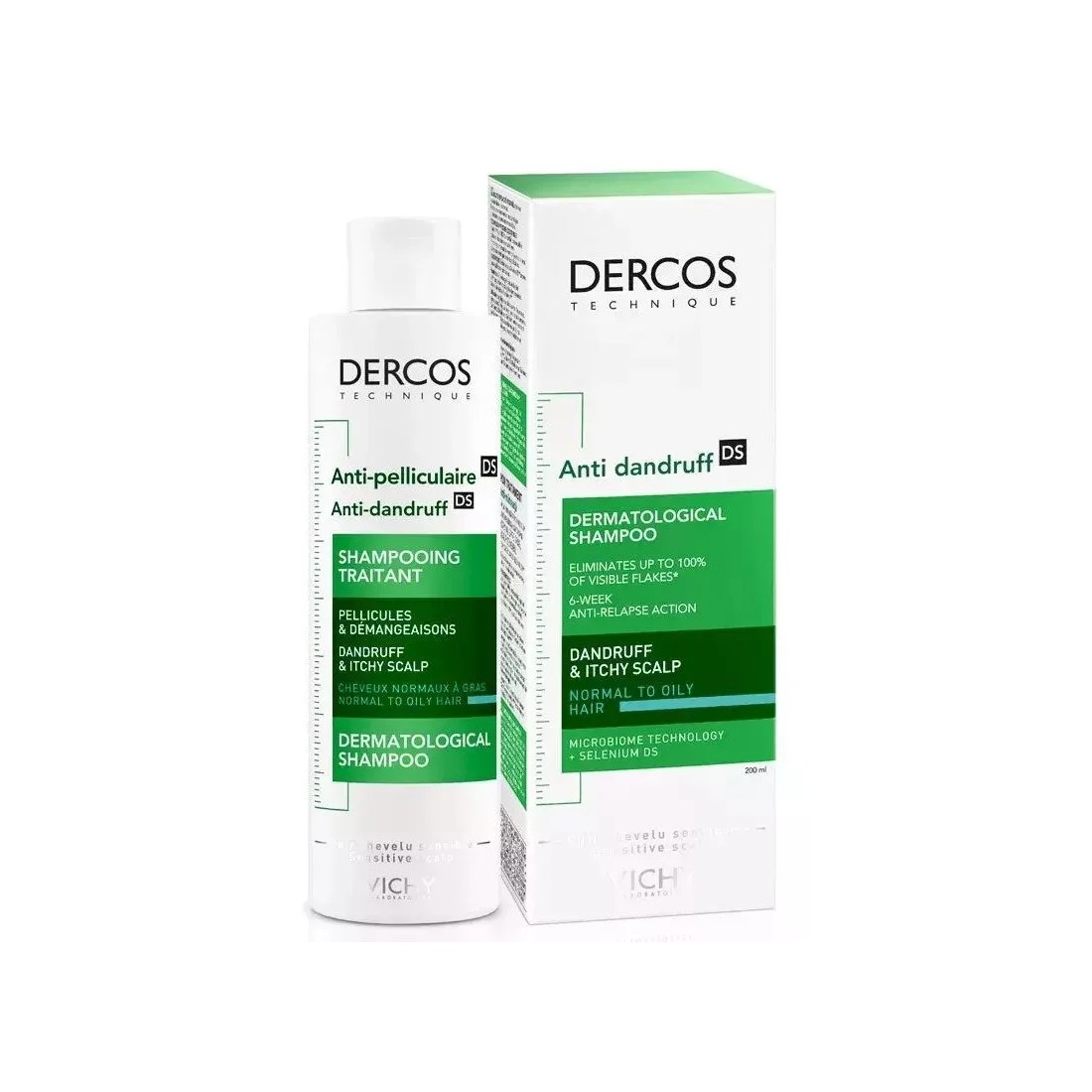 Vichy Dercos Champú Anticaspa Pelo Normal Graso 200 ml