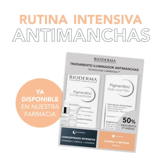 Bioderma Pigmentbio Rutina Iluminadora Antimanchas Daily Care SPF50+ 40 Ml + C-Concentrate 15 Ml