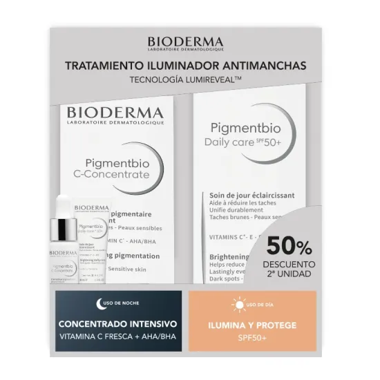 Bioderma Pigmentbio Rutina Iluminadora Antimanchas Daily Care SPF50+ 40 Ml + C-Concentrate 15 Ml
