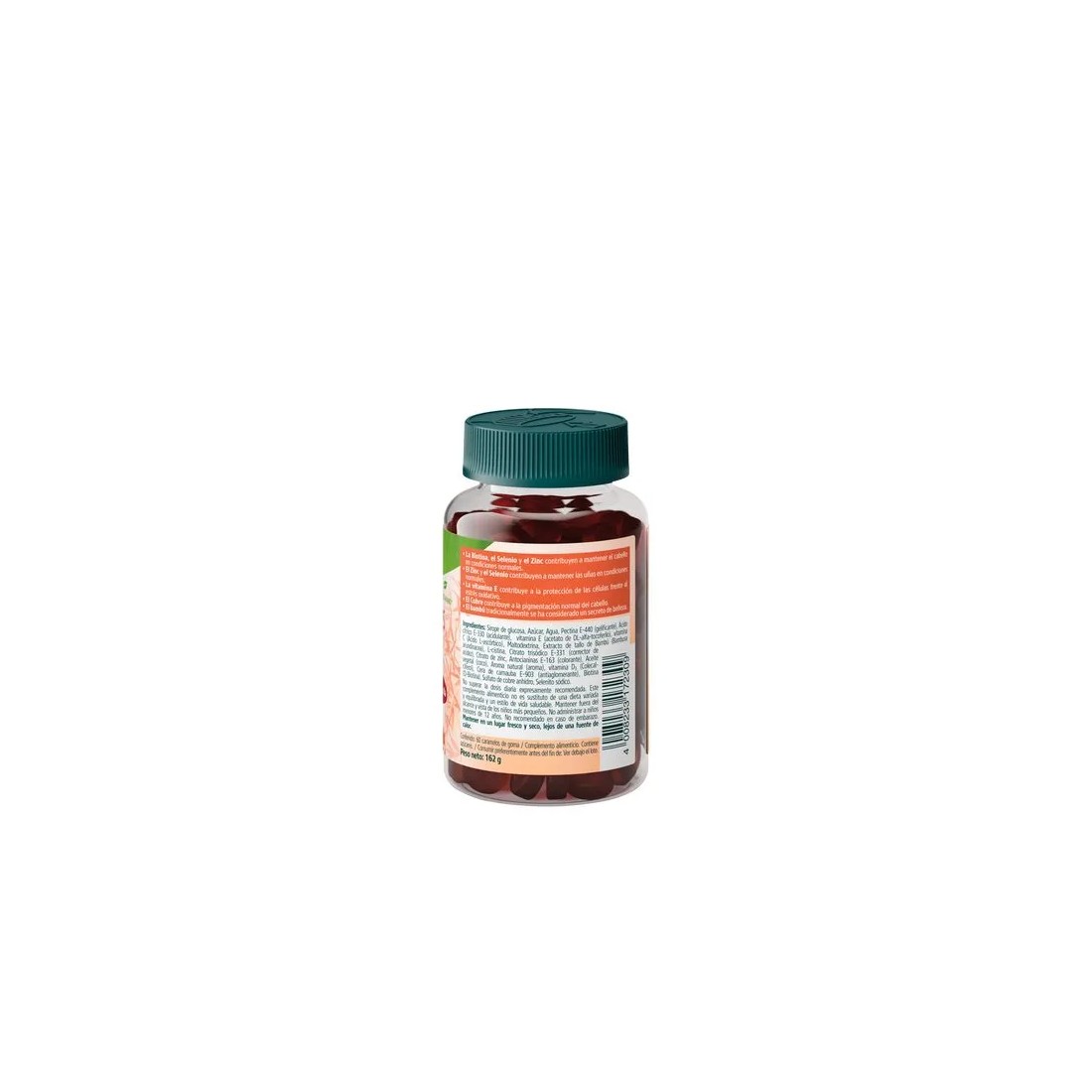 Kneipp Gummies Cabello y Uñas 60 Unidades reverso