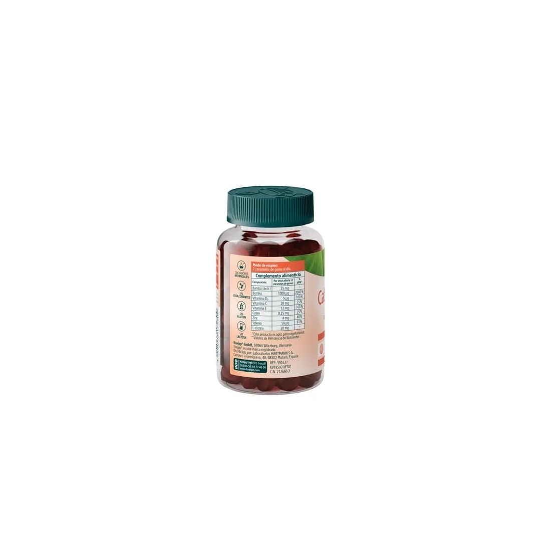Kneipp Gummies Cabello y Uñas 60 Unidades lateral