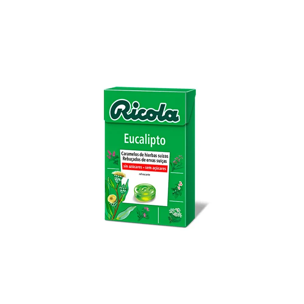 Ricola Eucalipto Hierbas Suizas Caramelos Sin Azúcares 50 gr