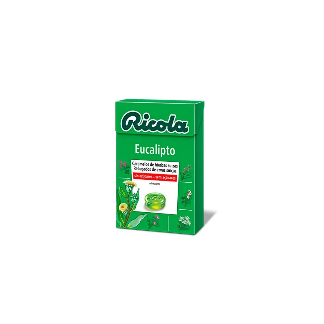 Ricola Eucalipto Hierbas Suizas Caramelos Sin Azúcares 50 gr