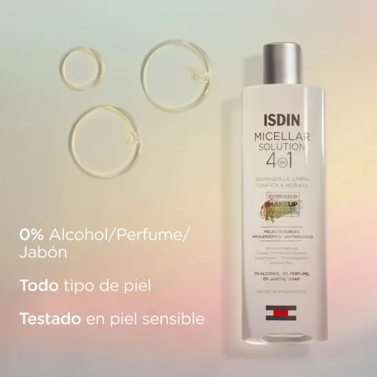 Isdin Micellar Solution Limpieza Facial Hidratante 400 ml caracteristicas