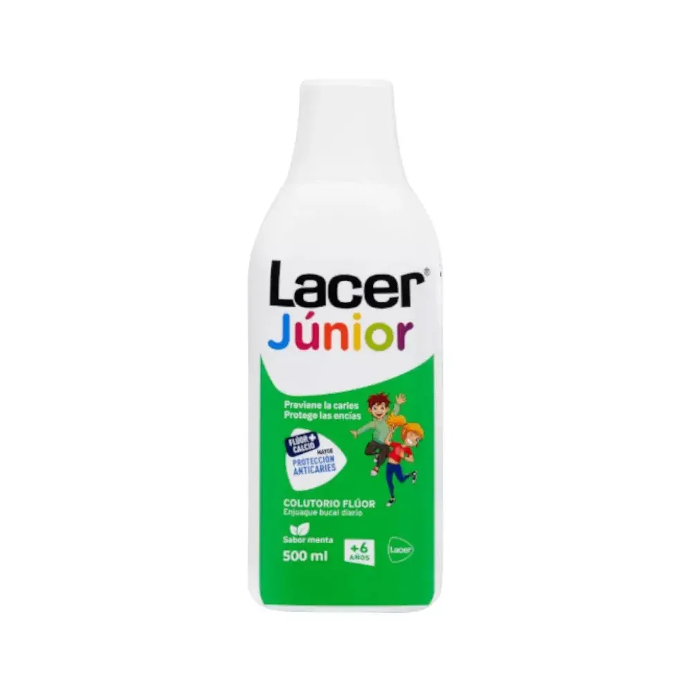 Lacer Junior Colutorio Fluor Menta 500 Ml