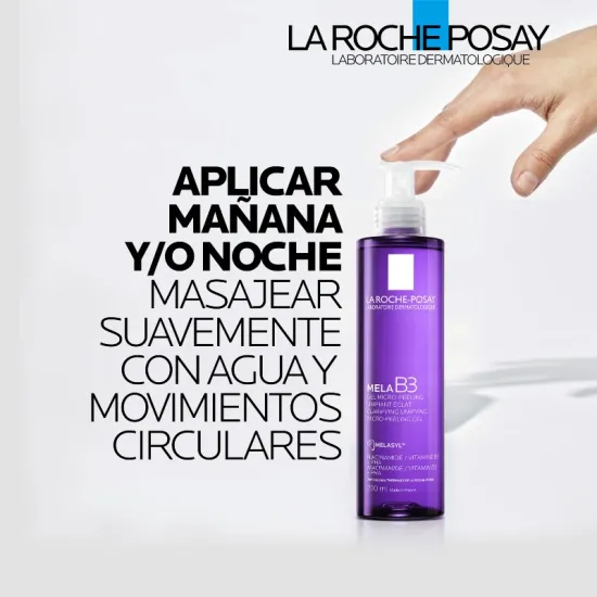 La Roche Posay Mela B3 Limpiador 200 ml modo de empleo