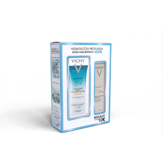 Vichy Mineral 89 Fluido Diario Boost de Hidratación 72H SPF50+ 50 Ml *PACK REGALO*