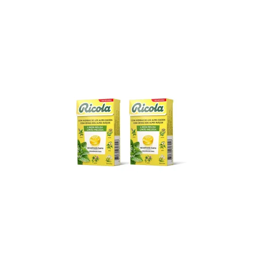 Ricola Duplo Limon Melisa Caramelos Sin Azucares 2x50 Gramos