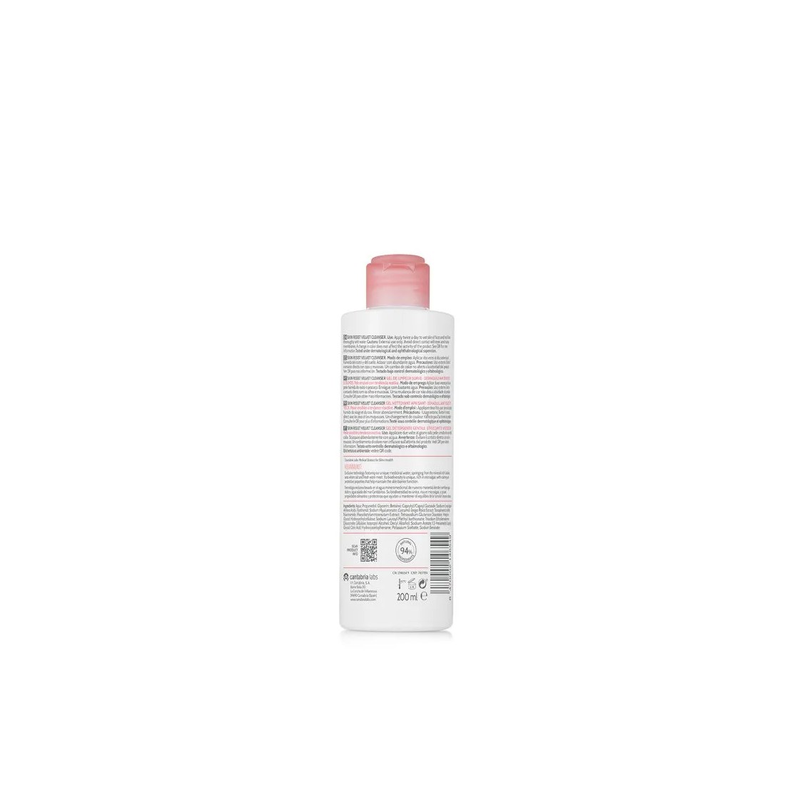 SKIN RESIST Velvet Cleanser 200 Ml reverso