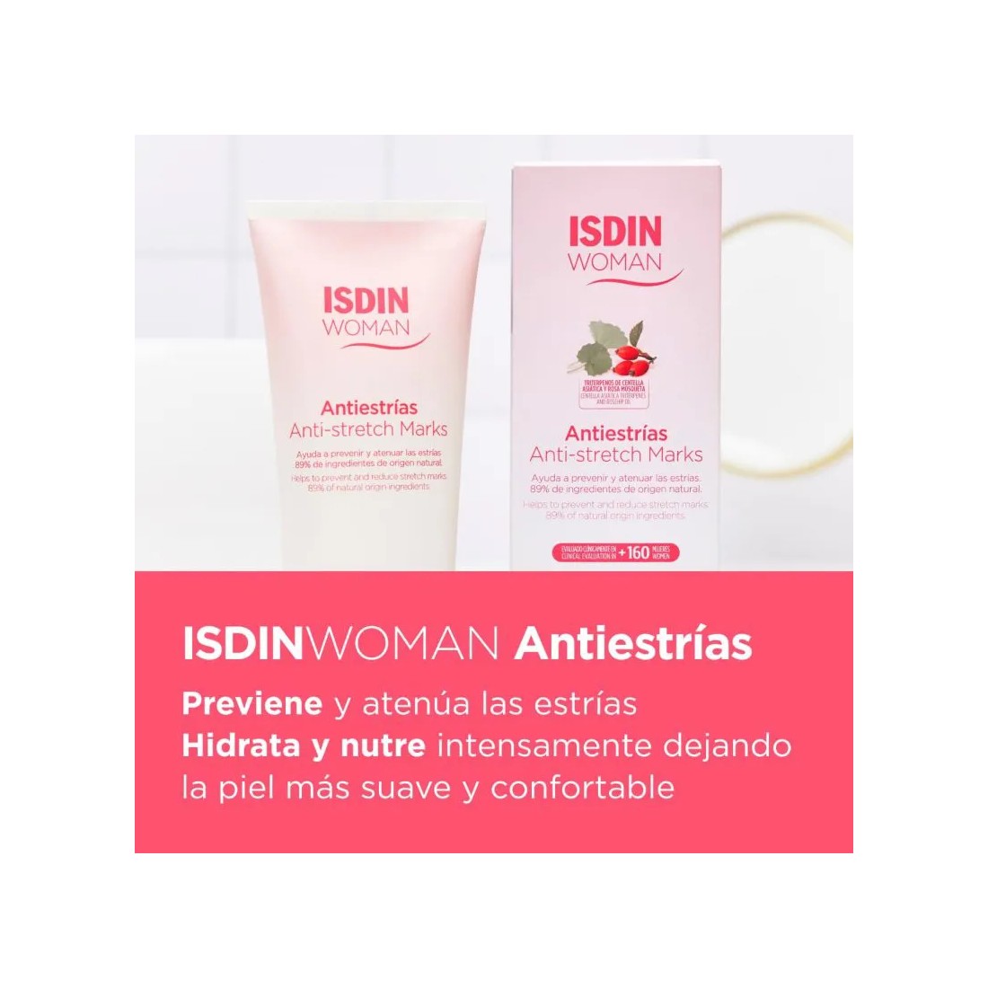 ISDIN Woman Crema Antiestrías 250 ml características