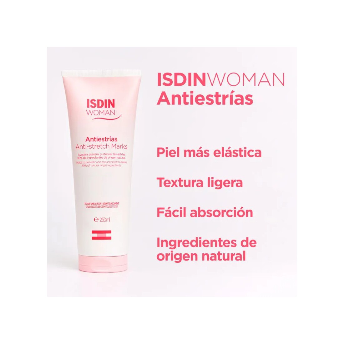 ISDIN Woman Crema Antiestrías 250 ml beneficios