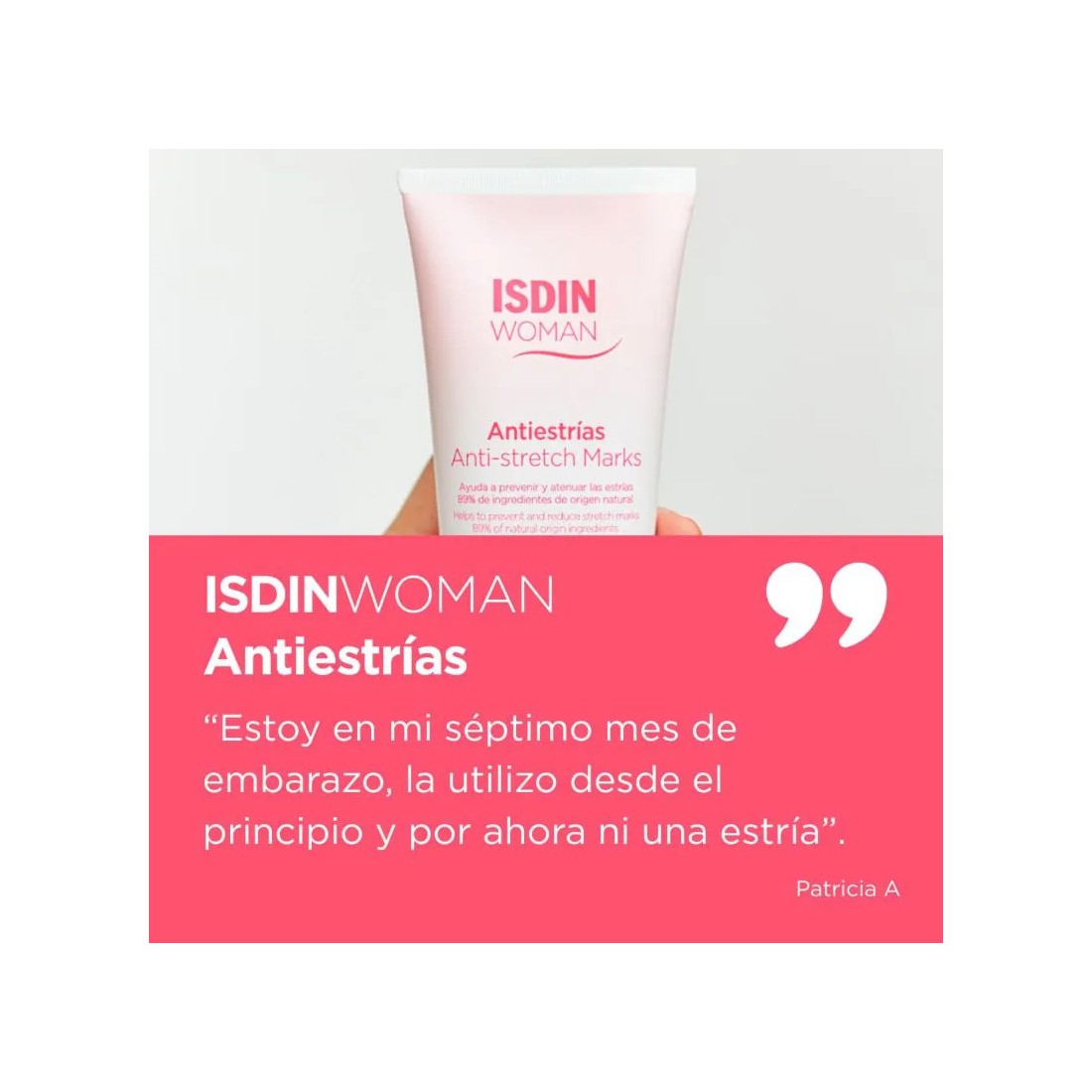 ISDIN Woman Crema Antiestrías 250 ml testimonio