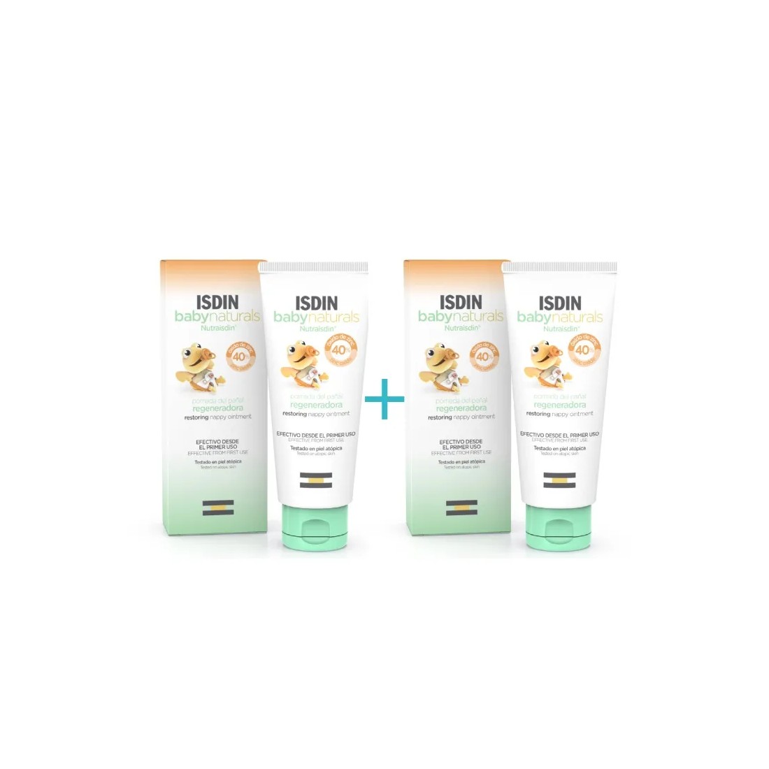 Isdin Duplo Nutraisdin ZN40 Babynaturals Pomada Pañal Regeneradora 2x100 Ml