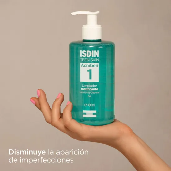 ISDIN Acniben Gel Limpiador Matificante 400 ml beneficios