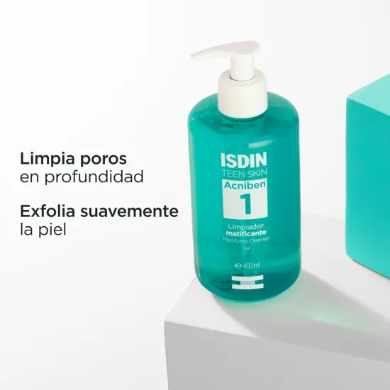 ISDIN Acniben Gel Limpiador Matificante 400 ml caracteristicas