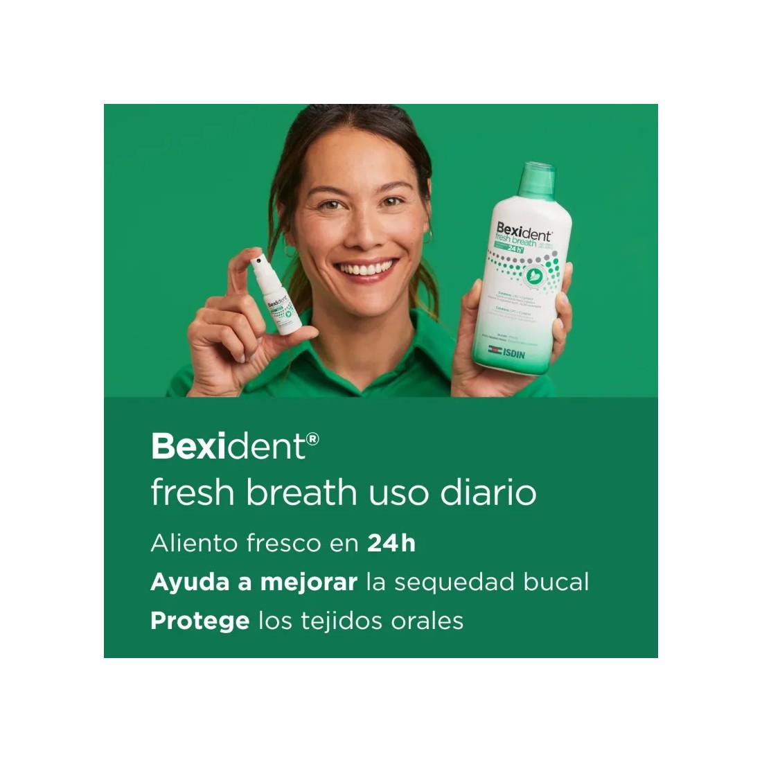 ISDIN Bexident Fresh Breath Aliento Fresco Colutorio 500ml caracteristicas