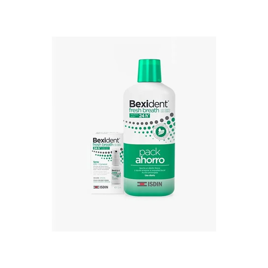 ISDIN Bexident Fresh Breath PACK Colutorio + Spray Aliento Fresco 500ml+15ml