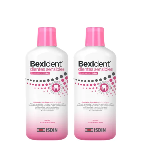 ISDIN Bexident Dientes Sensibles DUPLO Colutorio 2x500 ml