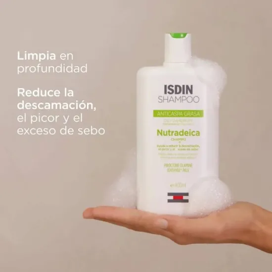 Isdin Nutradeica champú anticaspa grasa 200 ml ventajas