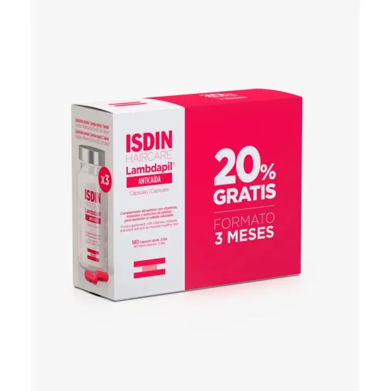 Isdin PACK Lambdapil Cápsulas Anticaída 180 Capsulas