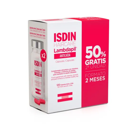 Isdin Duplo Lambdapil Cápsulas Anticaída 2x60 Capsulas