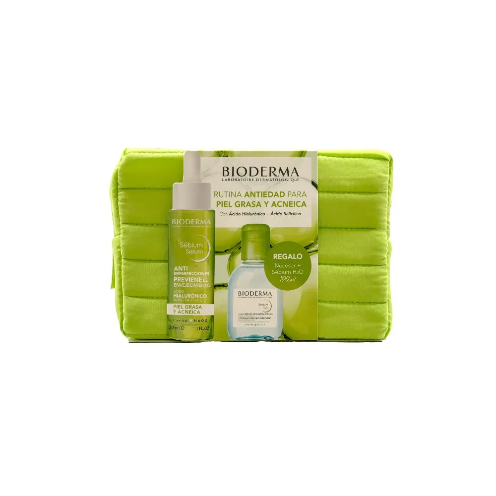 Bioderma Pack Regalo NECESER Bioderma Sebium Serum 30 ml + H2O 100 Ml