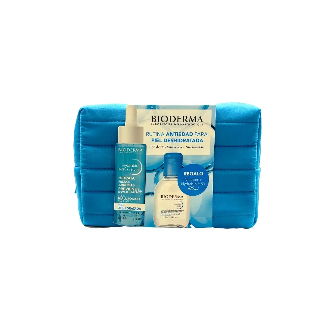 Bioderma Pack Regalo NECESER Hydrabio Hyalu+ Serum 30 Ml + H2O 100 Ml