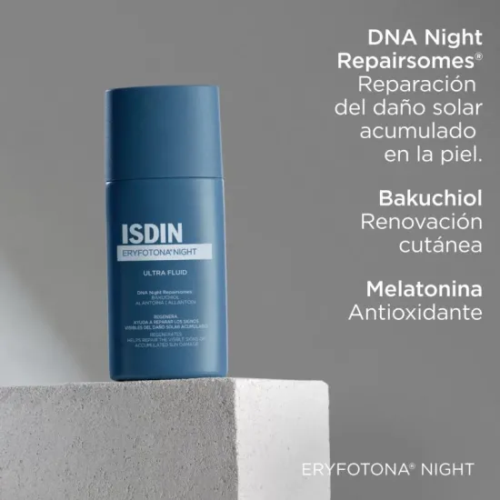 Isdin Eryfotona Night Ultra Fluid 50 Ml propiedades