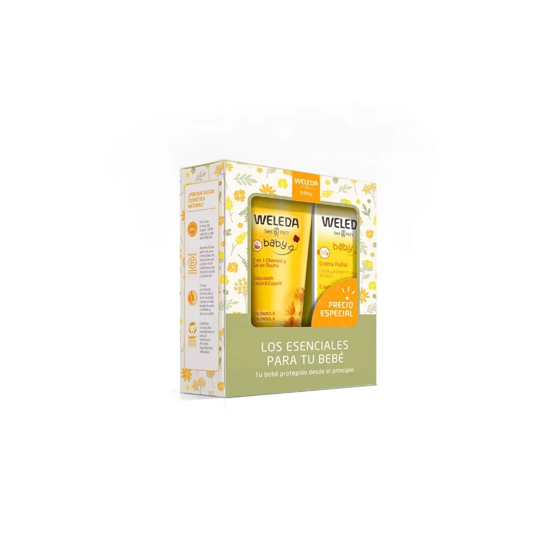 Weleda Set Esenciales Del Bebé Crema Pañal + Champú y Gel de Ducha